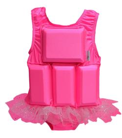Girls Flotation Swimsuit - Pink Sparkle Tutu